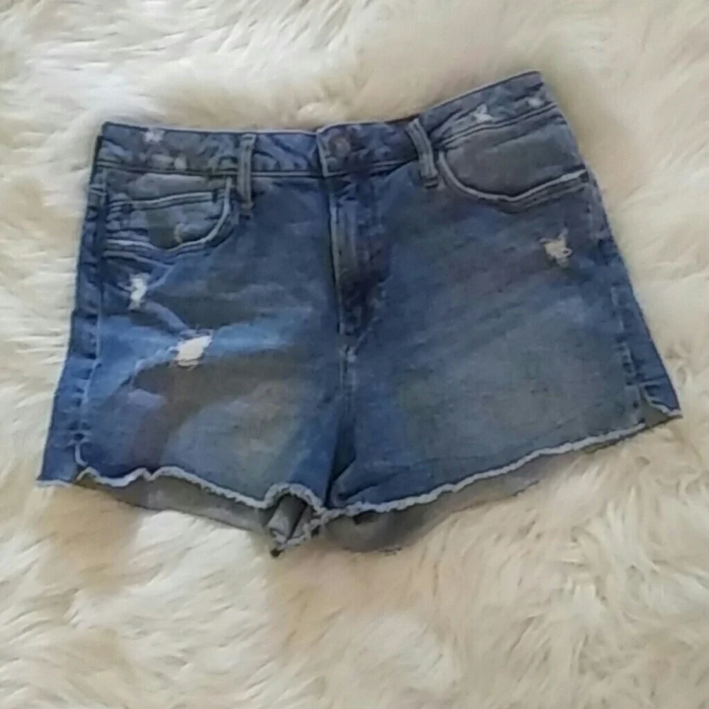 Mavi Distressed Denim Shorts Size 28 - Picture 7 of 9